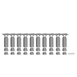 NOCH easy TRACK Pillar Set, Bottom / spodná časť H0, TT, N, 10 pilierov