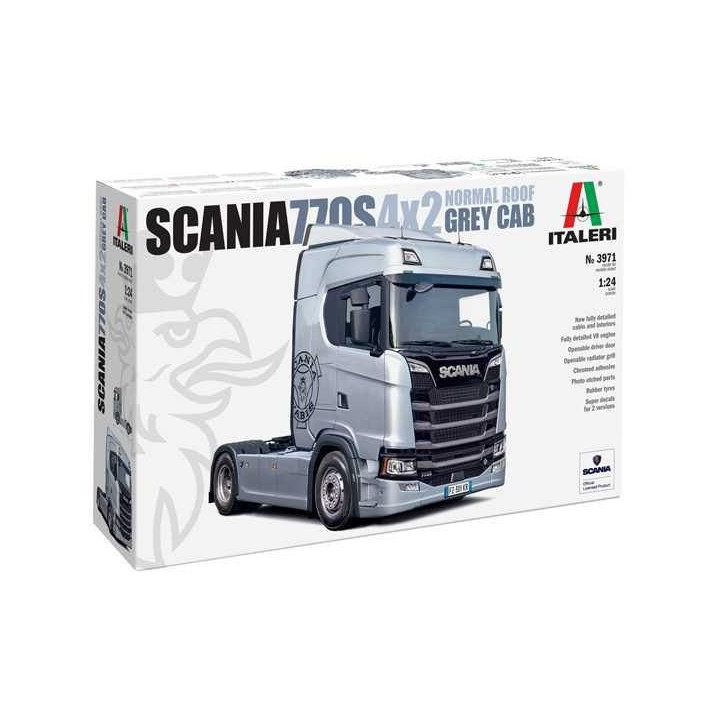 Model Kit truck 3971 - Scania S770 4x2 Normal Roof "Grey Cab" (1:24)