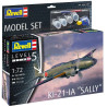 Model letadla ke slepení. Velikost: 1:72; 22,6 cm. Balení obsahuje: 186 dílků ke slepení, lepidlo, štětec a barvičky.