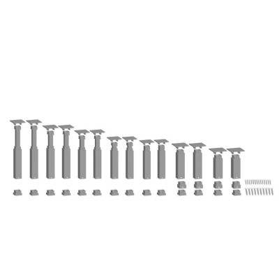 NOCH easy TRACK Pillar Set, Incline / šikmá H0,TT, N, 14 pilierov