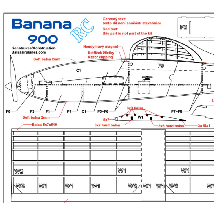 Banana 900 KIT 900mm