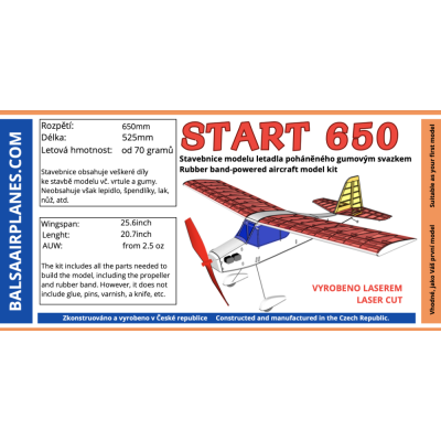 START 650 KIT 650mm RC stavebnice