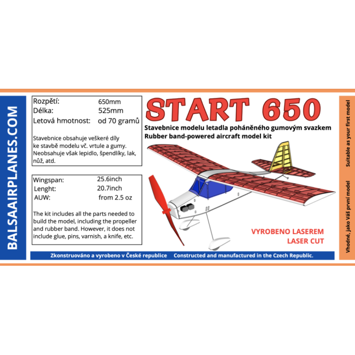 START 650 KIT 650mm RC stavebnice