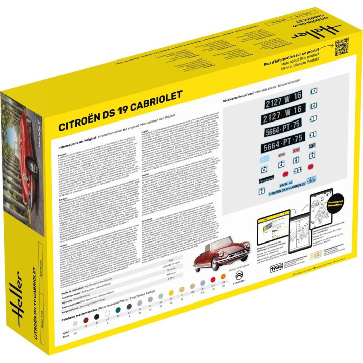 Heller 80796 1/16 Citroën DS 19 Cabriolet