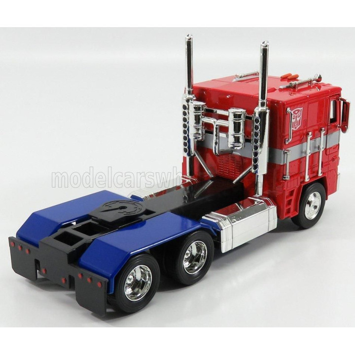 JADA FREIGHTLINER FLT86 TRACTOR TRUCK 3-ASSI 1986 - OPTIMUS PRIME TRANSFORMERS IV L'ERA DELL'ESTINZIONE - MOVIE 2014 - RED BLUE 