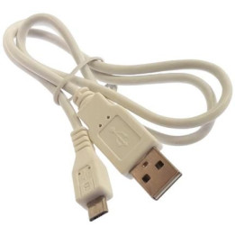Kabel USB - Micro USB 0.6m bílý