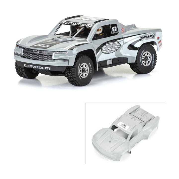 Pro-Line karosérie 1:16 2019 Chevy Trophy Truck šedáy: Grom