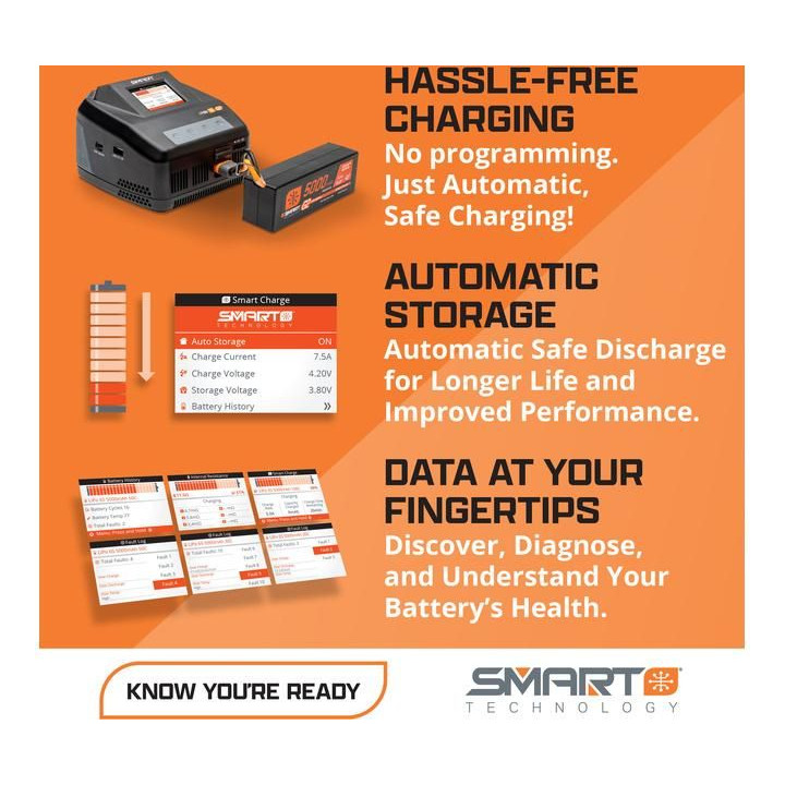 Spektrum Smart G2 LiPo 7.4V 4000mAh 30C IC5