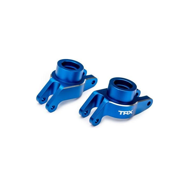 Traxxas těhlice zadní hliníková modře eloxovaná (pár)