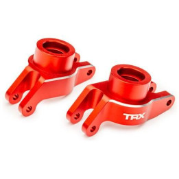 Traxxas těhlice zadní hliníková červeně eloxovaná (pár)