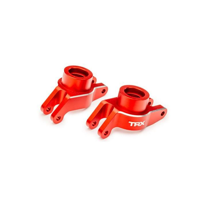 Traxxas těhlice zadní hliníková červeně eloxovaná (pár)
