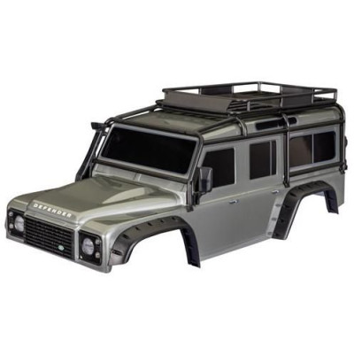 Traxxas karosérie TRX-4 Land Rover Defender stříbrná (bezsponková)
