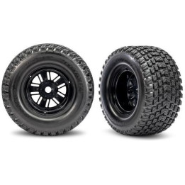 Traxxas kolo, disk Sand Car černý, pneu Gravix (zadní) (pár)