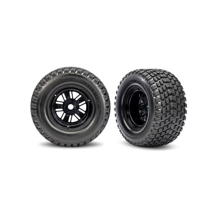 Traxxas kolo, disk Sand Car černý, pneu Gravix (zadní) (pár)