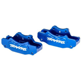 Traxxas třmen přední brzdy hliníkový modrý (pár)