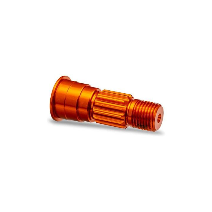 Traxxas hřídel předního kola hliníková oranžová