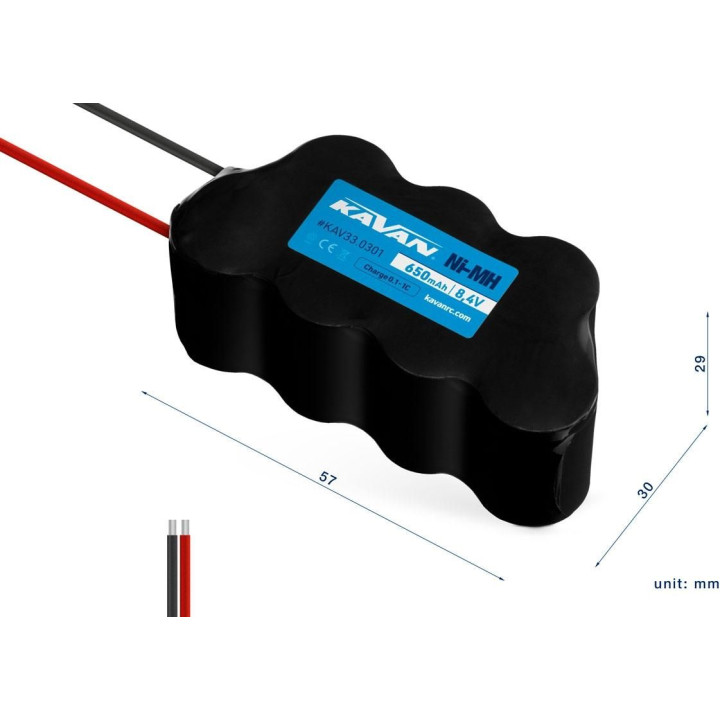 KAVAN NiMH 650mAh/8,4V - kostka