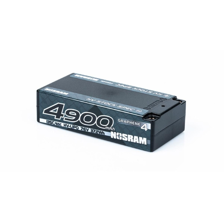 HV Stock Spec Shorty GRAPHENE-4 4900mAh Hardcase Akku - 7.6V LiPo - 135C/65C