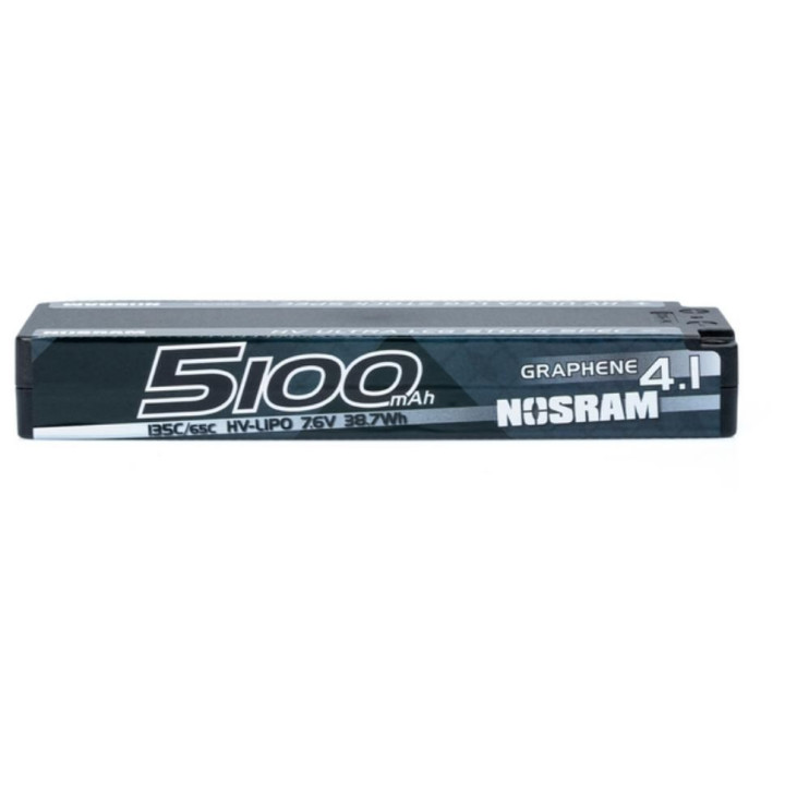 HV LCG ULTRA Stock Spec GRAPHENE-4.1 5100mAh Hardcase Akku - 7.6V LiPo - 135C/65C