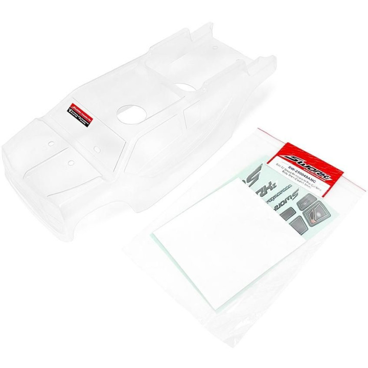SWORKZ 1/8 Off Road RHINOCERO III Speed čirá lexanová karoserie, 1,5mm, předříznutá, 1 ks.