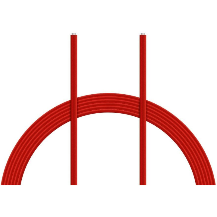 Kabel silikon 0.25mm2 1m (červený)
