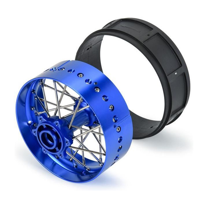 Pro-Line disk zadní Pro-Spec V2 Bead, hliník, modrý/modrý: Promoto-SM