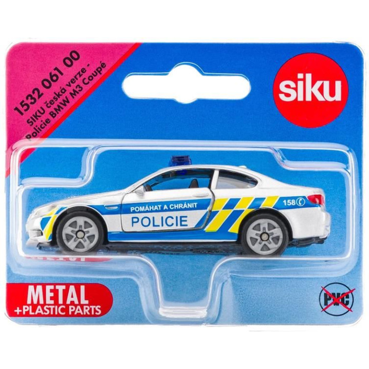 SIKU Blister - Policie BMW M3 Coupé (česká verze) 1:50
