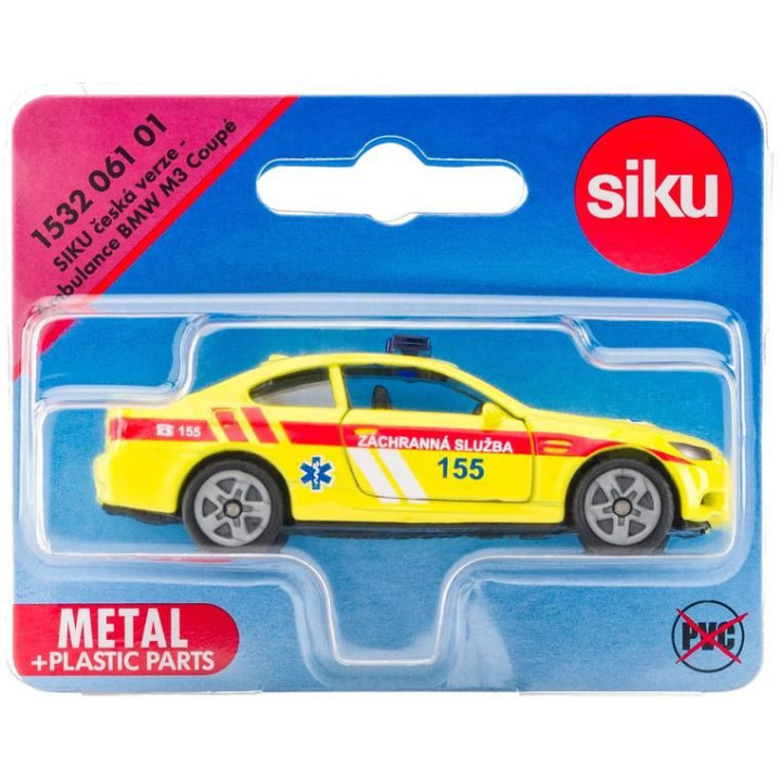 SIKU Blister - Ambulance BMW M3 Coupé (česká verze) 1:50