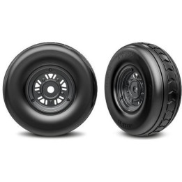 Traxxas kolo 3.2/4.9", disk Sand Car černý chrom, pneu (přední) (pár)