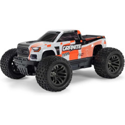 RC model auta Arrma Granite Mega v měřítku 1:10 s pohonem 4x4. Dosahuje rychlosti až 32 km/h. Odolné šasi s kluznými deskami a zvýšenými bočnicemi. Robustní diferenciály s kovovými převody. Nadrozměrný o 11% větší stejnosměrný motor 665. Olejové...