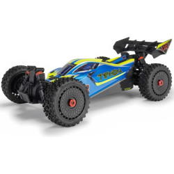 RC model buggy Arrma Typhon Mega v měřítku 1:8 s pohonem 4x4 a rychlostí až 32 km/h. Odolné šasi s kluznými deskami a zvýšenými bočnicemi. Robustní diferenciály s kovovými převody. Nadrozměrný o 11% větší stejnosměrný motor 665. Olejové tlumiče....