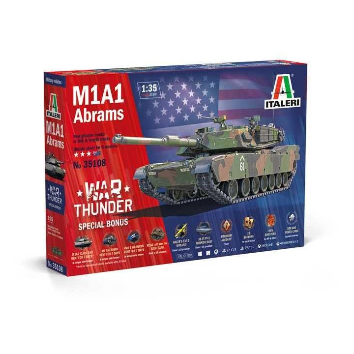 Model Kit War Thunder tank 35108 - M1A1 Abrams (1:35)