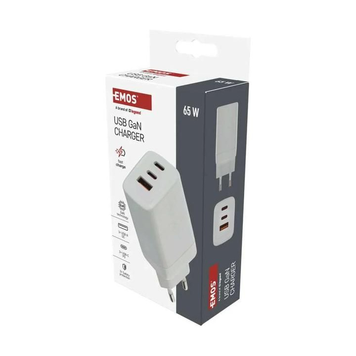 Síťový USB adaptér (zdroj) GaN PD 65W