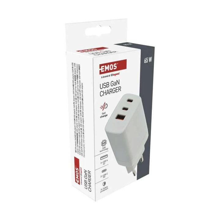Síťový USB adaptér (zdroj) GaN PD 65W