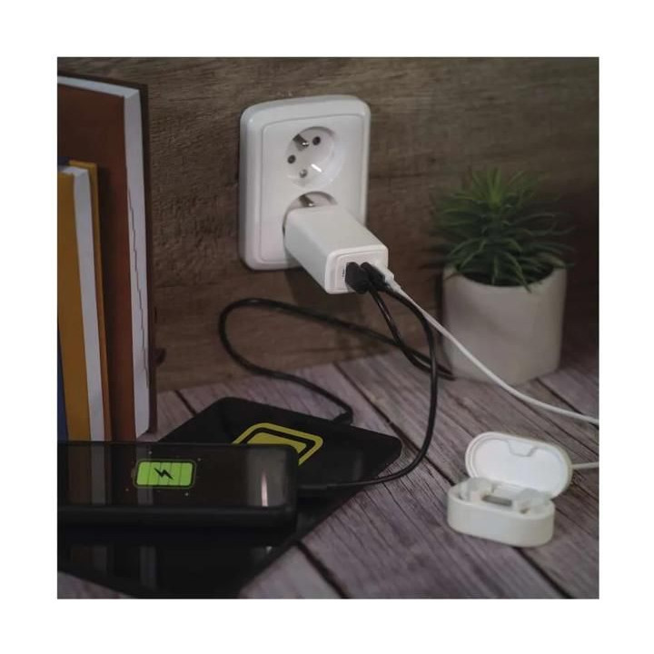 Síťový USB adaptér (zdroj) GaN PD 65W