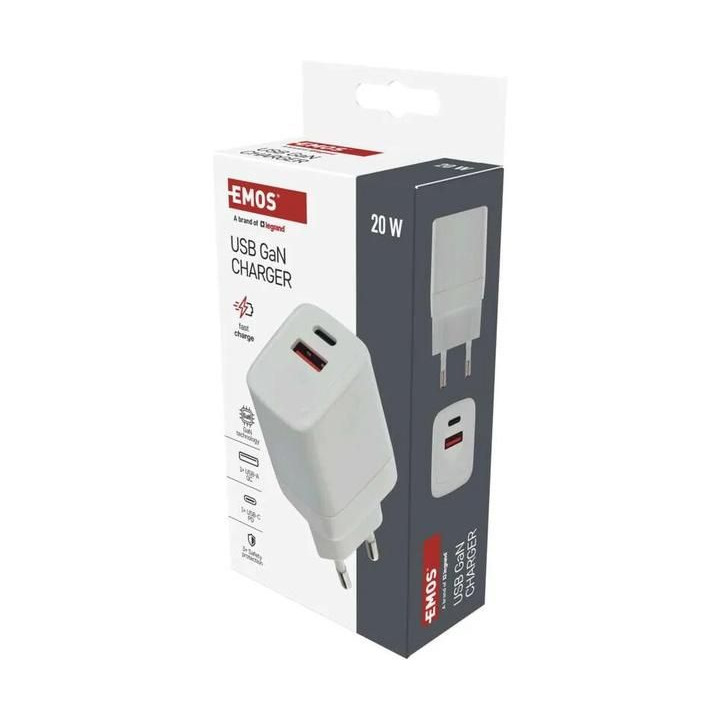 Síťový USB adaptér (zdroj) GaN PD 20W