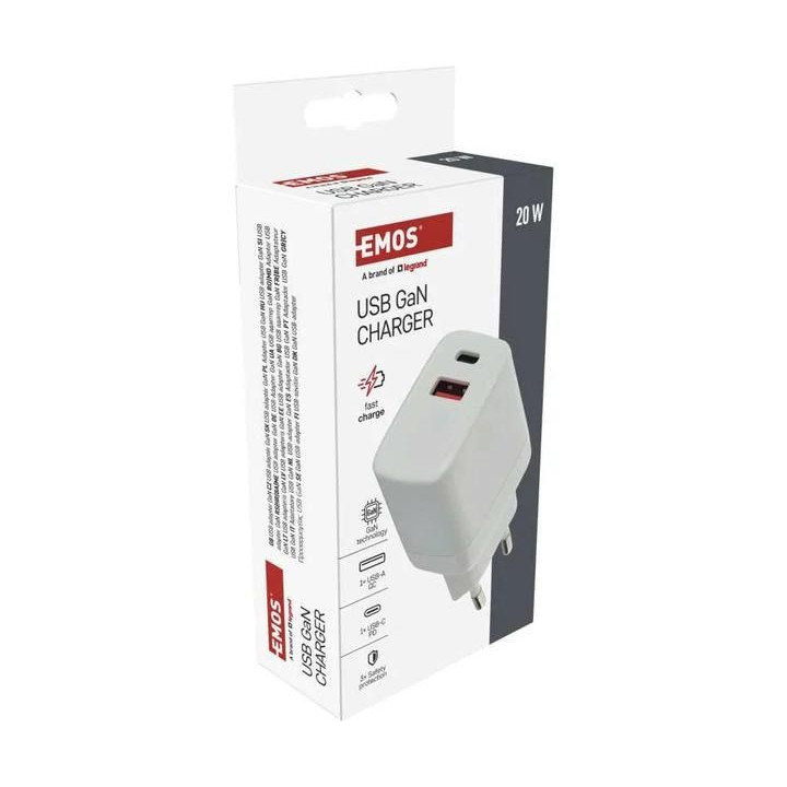 Síťový USB adaptér (zdroj) GaN PD 20W