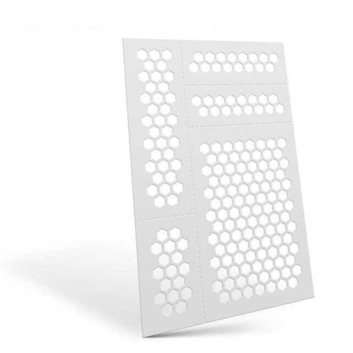 Flexible Stencils - HEXAGONS S (6mm) / Pružné šablóny - HEXAGONS S (6 mm)