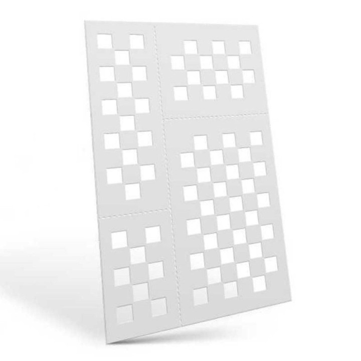 Flexible Stencils - CHEQUER L (7mm) / Pružné šablóny - CHEQUER L (7 mm)