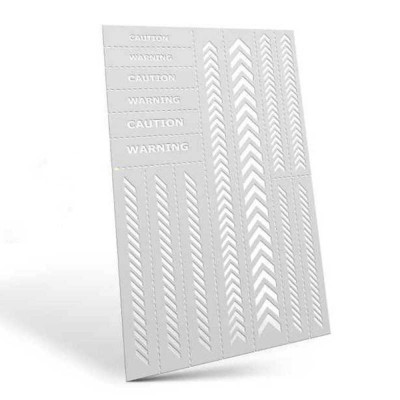Flexible Stencils - Caution Strips / Pružné šablóny - varovné pásiky (cca 5 mm)