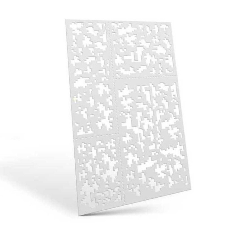 Flexible Stencils - Pixel CAMO / Pružné šablóny - Pixel kamufláž (cca 9 mm)