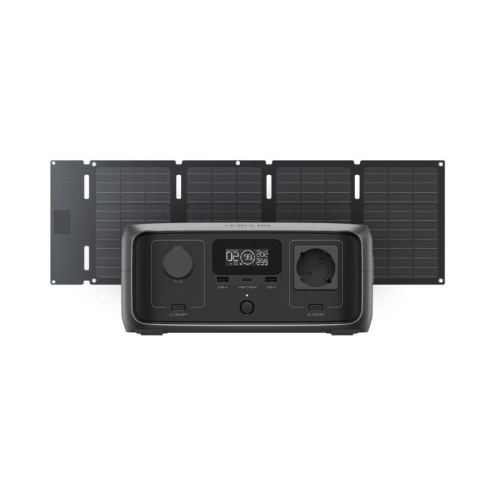 EcoFlow River 3 UPS + EcoFlow 45W solární panel (Typ-C) (Hard Bundle)