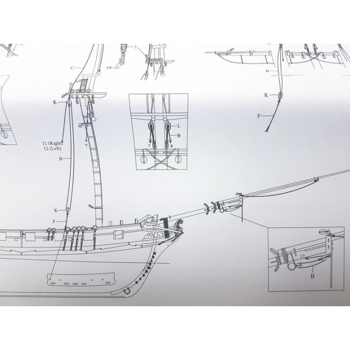 Vanguard Models HM Brig Harpy 1796 1:64 kit