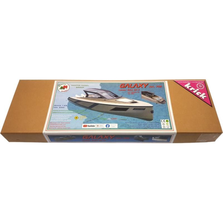 Mantua Model Galaxy 53ft luxusní jachta 1:25 kit