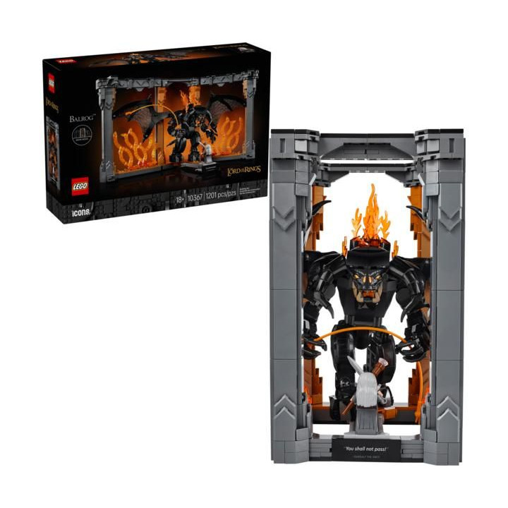 LEGO Icons - Knižní zarážka: Pán prstenů – Balrog™