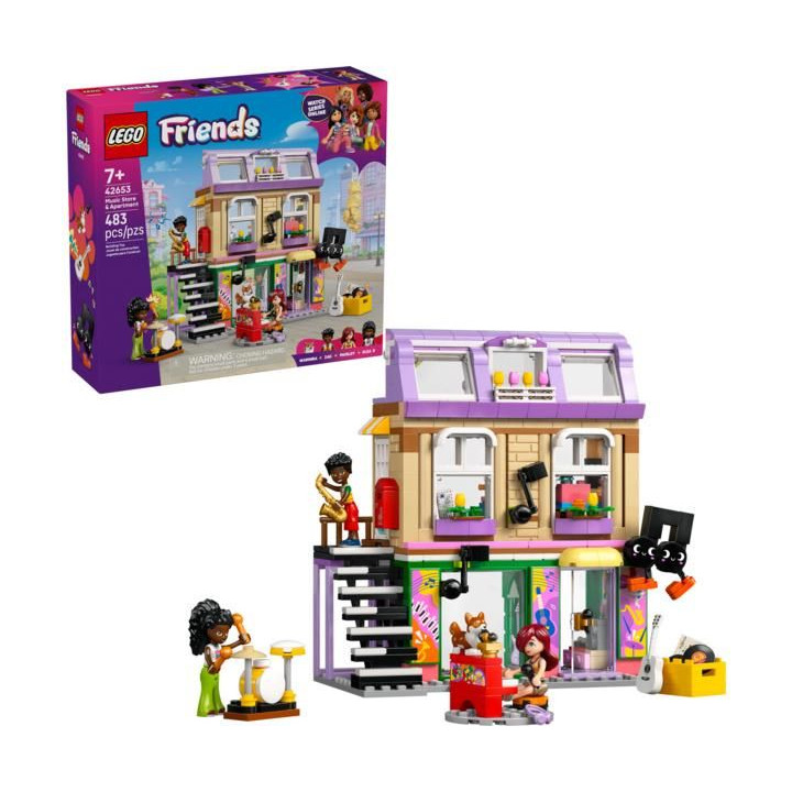 LEGO Friends - Obchod s hudebninami a byt