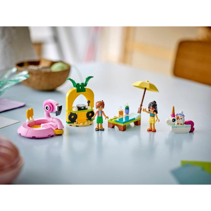 LEGO Friends - Zábava u bazénu s jednorožcem a plameňákem
