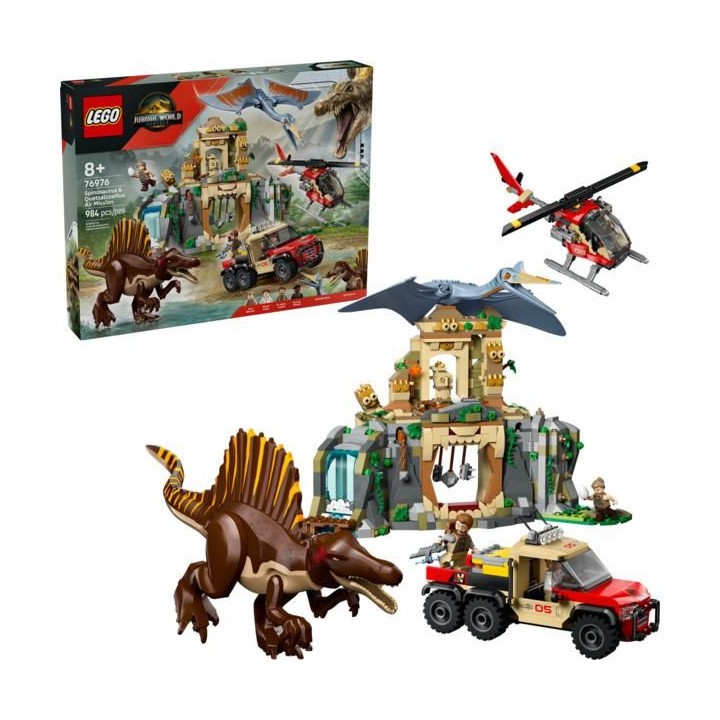 LEGO Jurassic World - Letecká mise se spinosaurem a quetzalcoatlem
