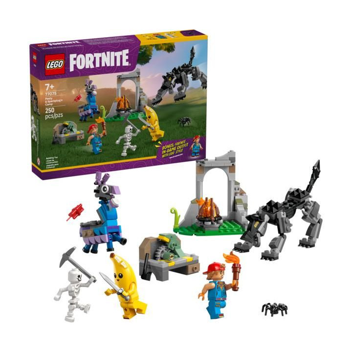 LEGO Fortnite - Peely a Sparkplug a jejich tábořiště