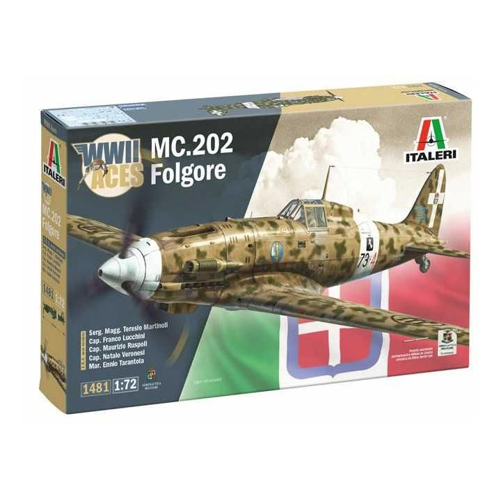 Model Kit letadlo 1481 - MC.202 Folgore Aces (1:72)